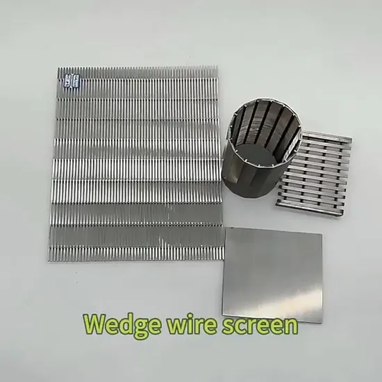 304/316L Stainless Steel Wedge Wire Screen High Strength Static Sieve Filter Panel with Consistent Slot